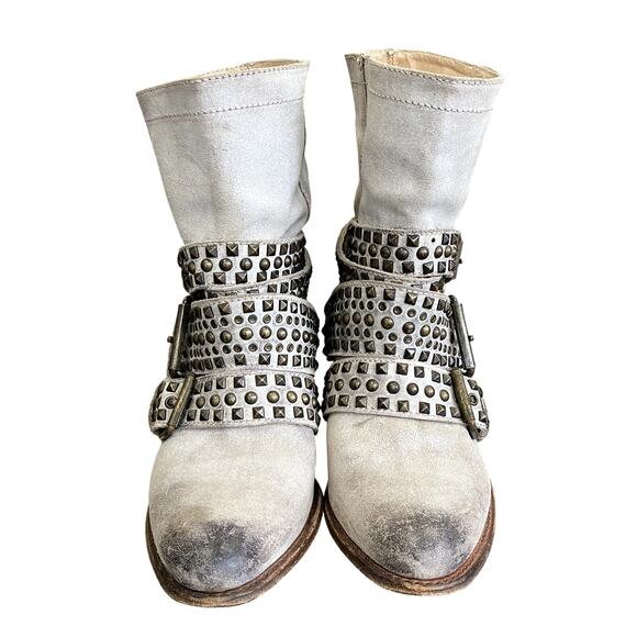 Sendra Studded Harness Leather Boots - Picture 2 of 4